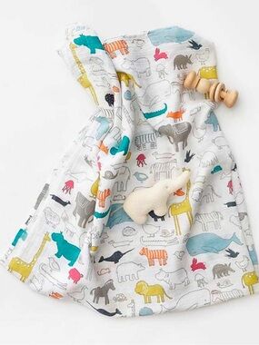 Pehr Muslin Swaddle 100% GOTS Organic Cotton - Noah's Ark